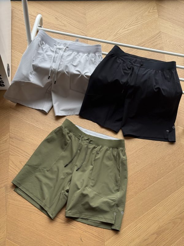 High Quality Lululemon Shorts Black Nylon Logo Collection