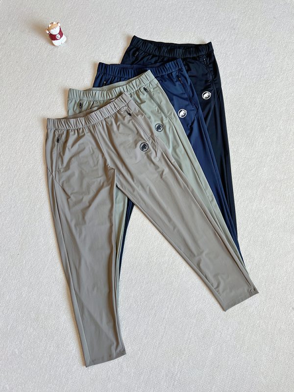Premium Quality Mammut Trousers Black Silk Urban Style