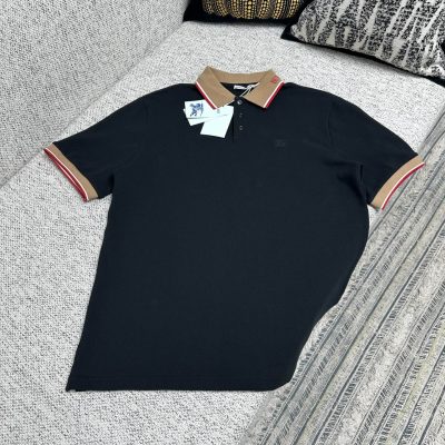 Premium Burberry Kd Blue Cotton Logo Collection