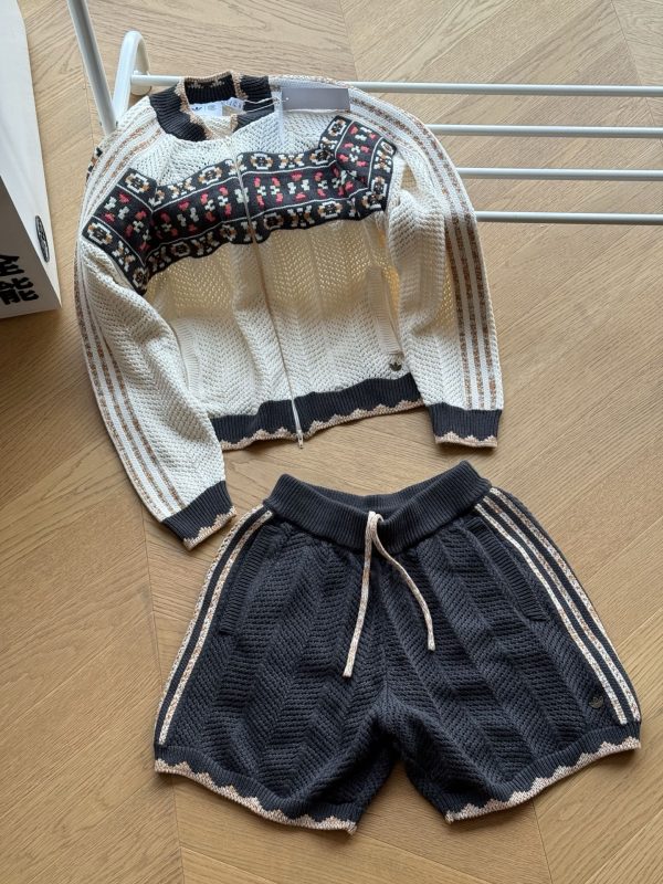 Luxury Adidas Shorts Cream Cotton Collection