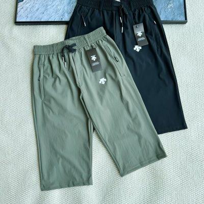 High Quality Descente Shorts Black Silk Breathable Collection