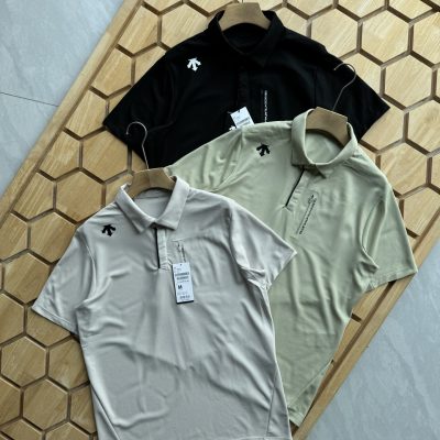 Best Selling Descente Short-Sleeved Gray Cotton Collection