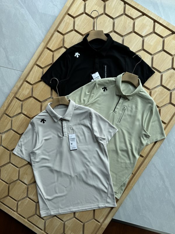 Best Selling Descente Short-Sleeved Gray Cotton Collection