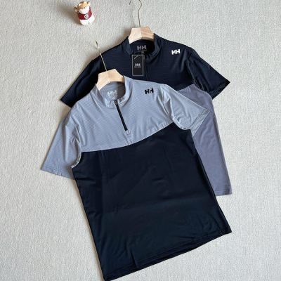 High Quality Helly Hansen Short Sleeves Black Silk Breathable Style