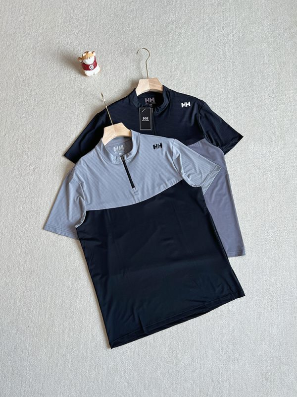 High Quality Helly Hansen Short Sleeves Black Silk Breathable Style