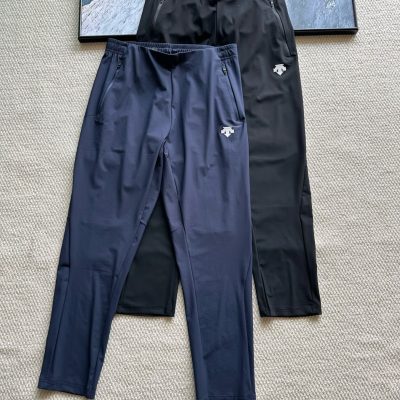 High Quality Descente Casual Pants Black Breathable Style