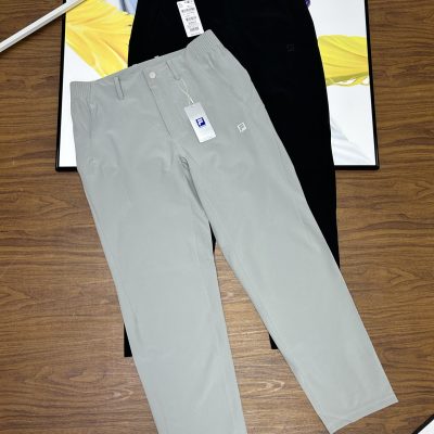 Premium Fila Pants Black Breathable Collection
