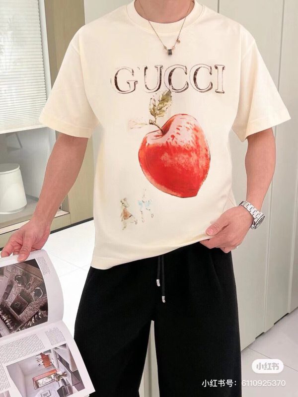 Premium Quality Gucci Short Sleeves Cotton Print Collection