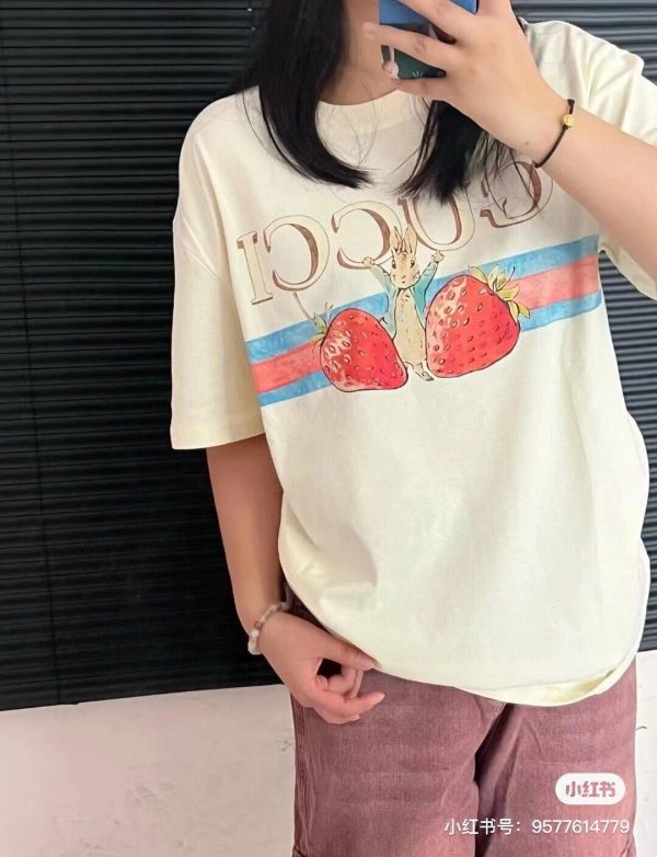 High Quality Gucci Short Sleeves Cotton Print Style