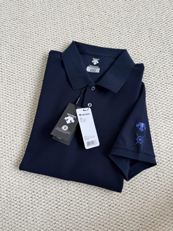 Luxury Descente Short-Sleeved Black Cotton Casual Luxury