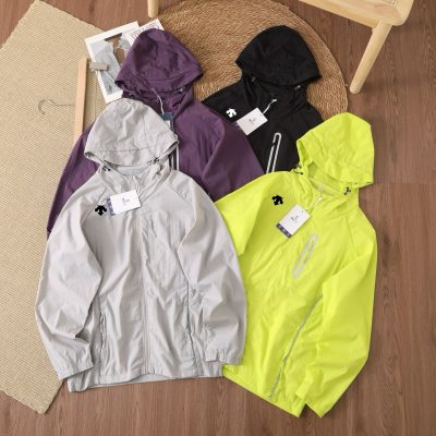 Luxury Descente Jackets Purple Silk Breathable Luxury
