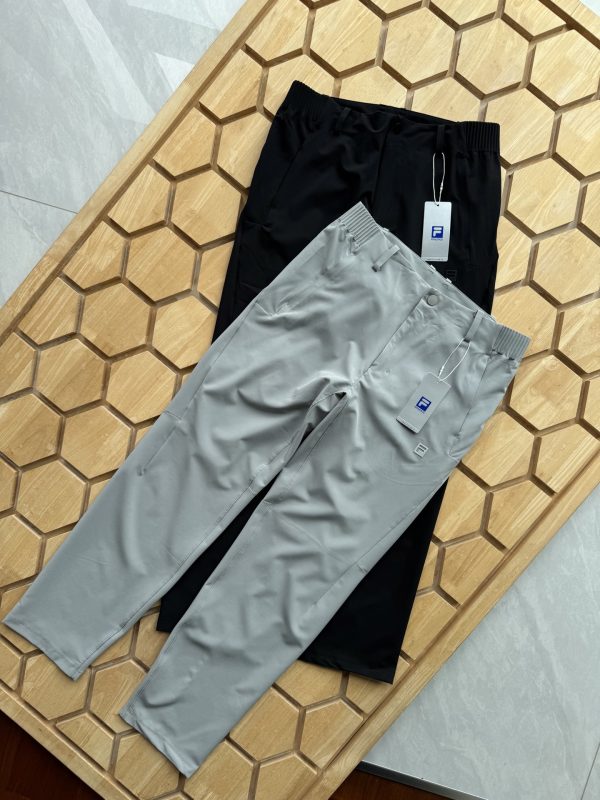 Premium Fila Pants Black Breathable Luxury