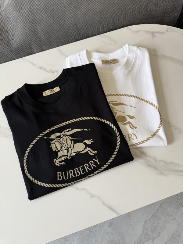 High Quality Burberry Short Sleeves Black Print Collection