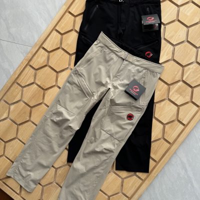 Best Selling Mammut Trousers Khaki Nylon Minimalist Collection