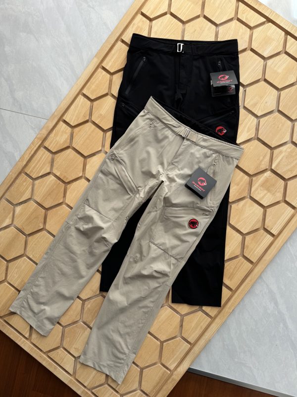 Best Selling Mammut Trousers Khaki Nylon Minimalist Collection