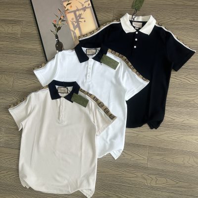 Best Selling Gucci Short-Sleeved Shirts Black Cotton Luxury