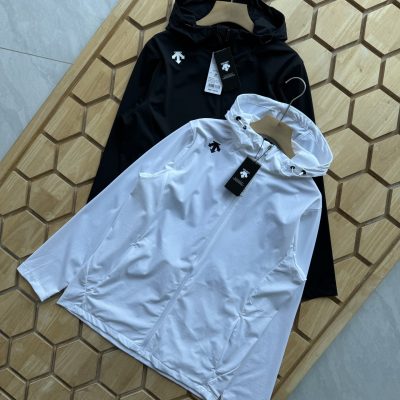 Premium Quality Descente Jackets Black Silk Casual Style