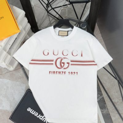 High Quality Gucci Short Sleeves Black Gradient Collection