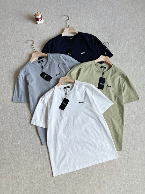 Premium Quality Hugo Boss Short Sleeves Black Casual Luxury