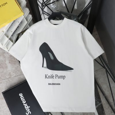 Luxury Balenciaga Short Sleeves White Collection