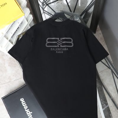 Best Selling Balenciaga Short Sleeves Black Washed Style