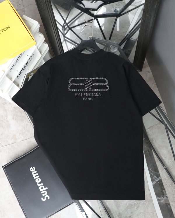 Best Selling Balenciaga Short Sleeves Black Washed Style