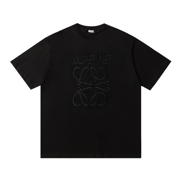 Best Selling Loewe Short Sleeves White Cotton Embroidery Style