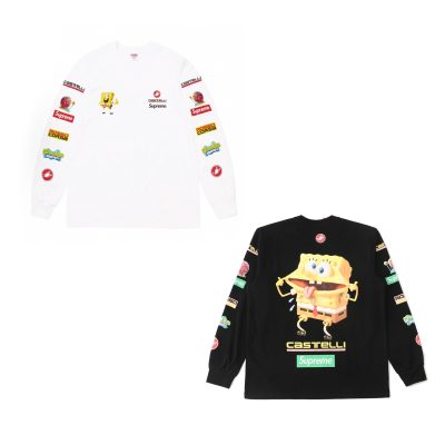 Premium Quality Supreme Long Sleeves Black Cotton Print Collection
