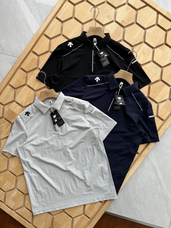 Best Selling Descente Short-Sleeved Black Casual Luxury