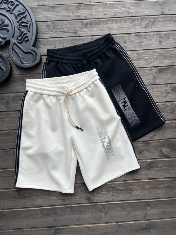 Premium Quality Fendi Shorts White Cotton Casual Style