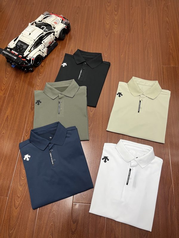 Premium Quality Descente Short-Sleeved White Cotton Breathable Collection