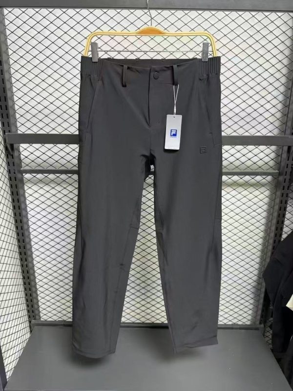 Luxury Fila Pants Black Breathable Style