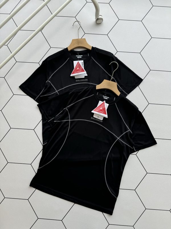 Best Selling Salomon Short Sleeves Black Casual Collection