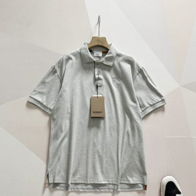 Luxury Burberry Short-Sleeved Black Cotton Casual Style