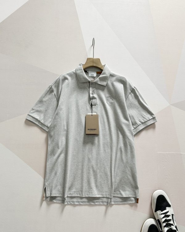 Luxury Burberry Short-Sleeved Black Cotton Casual Style