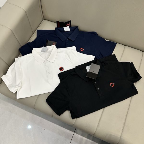 Best Selling Mammoth Polo Shirt Black Cotton Embroidered Collection