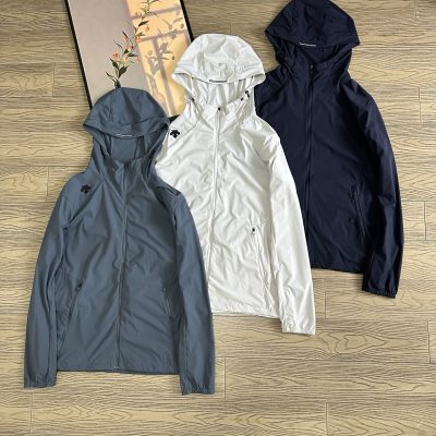 Premium Quality Descente Jackets Blue Knit Breathable Style