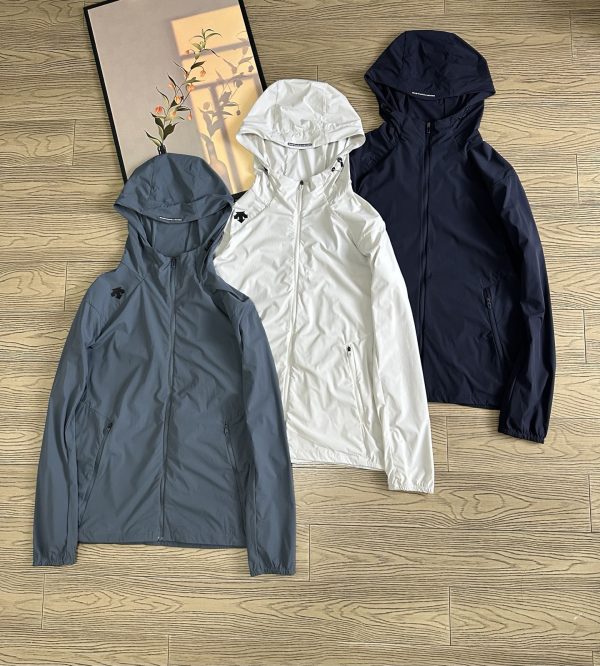 Premium Quality Descente Jackets Blue Knit Breathable Style