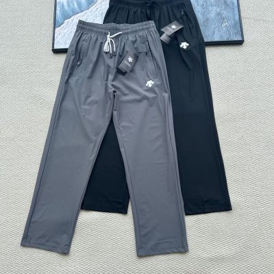 High Quality Descente Pants Black Silk Classic Collection