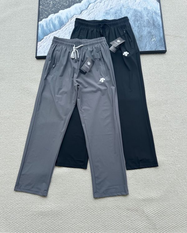 High Quality Descente Pants Black Silk Classic Collection