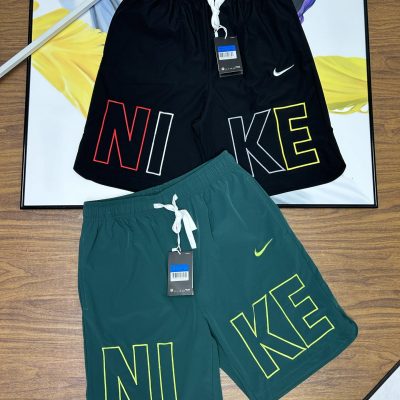Luxury Nike Shorts Black Embroidered Luxury