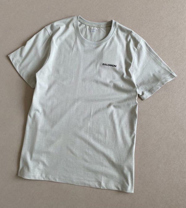High Quality Salomon Short Sleeves Gray Casual Luxury