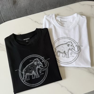 High Quality Mammut Short Sleeves Black Classic Luxury