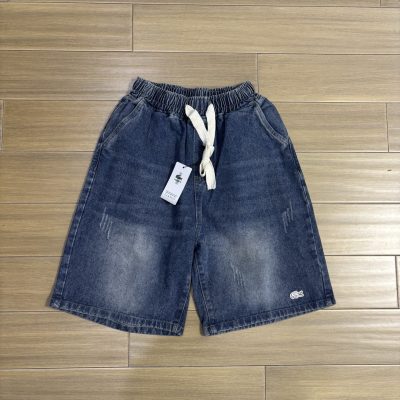 Premium Quality Lacoste Shorts Blue Denim Casual Luxury