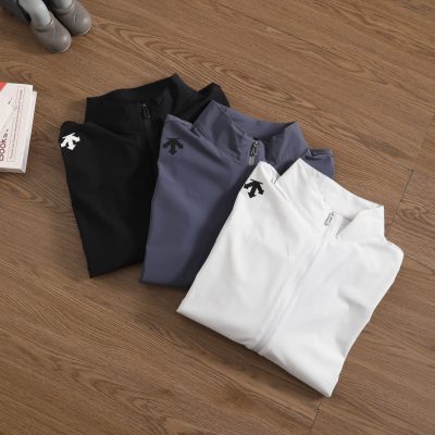 Premium Quality Descente Jacket White Nylon Classic Style