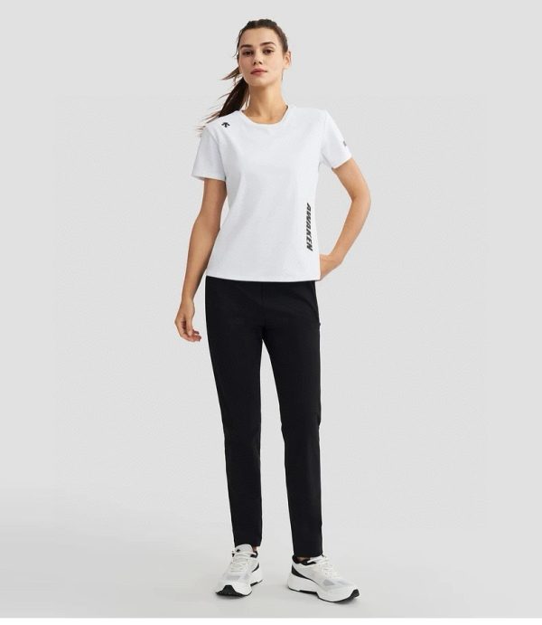 Premium Quality Descente Short-Sleeved Shirt Black Knit Classic Collection