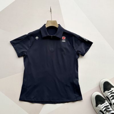High Quality Descente Short-Sleeved White Cotton Breathable Style