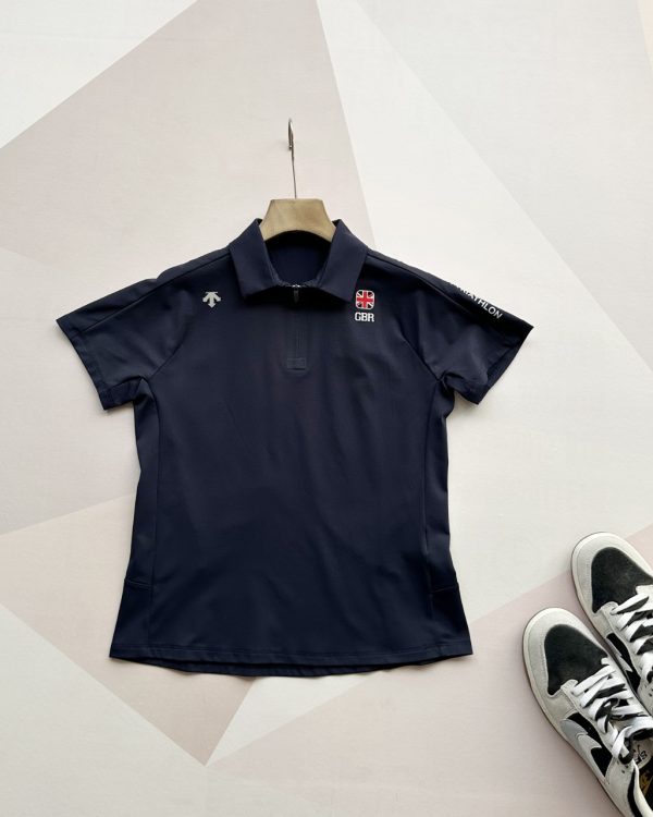High Quality Descente Short-Sleeved White Cotton Breathable Style