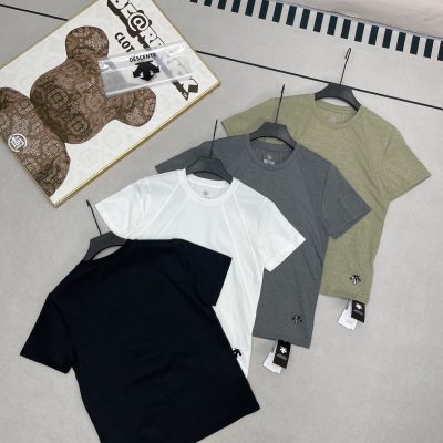 Best Selling Descente Short Sleeves Black Breathable Luxury