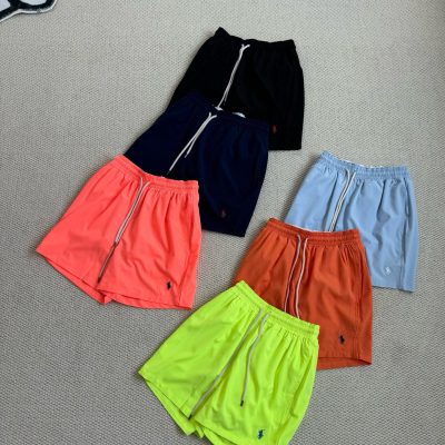 Luxury Ralph Lauren Shorts Black Solid Style